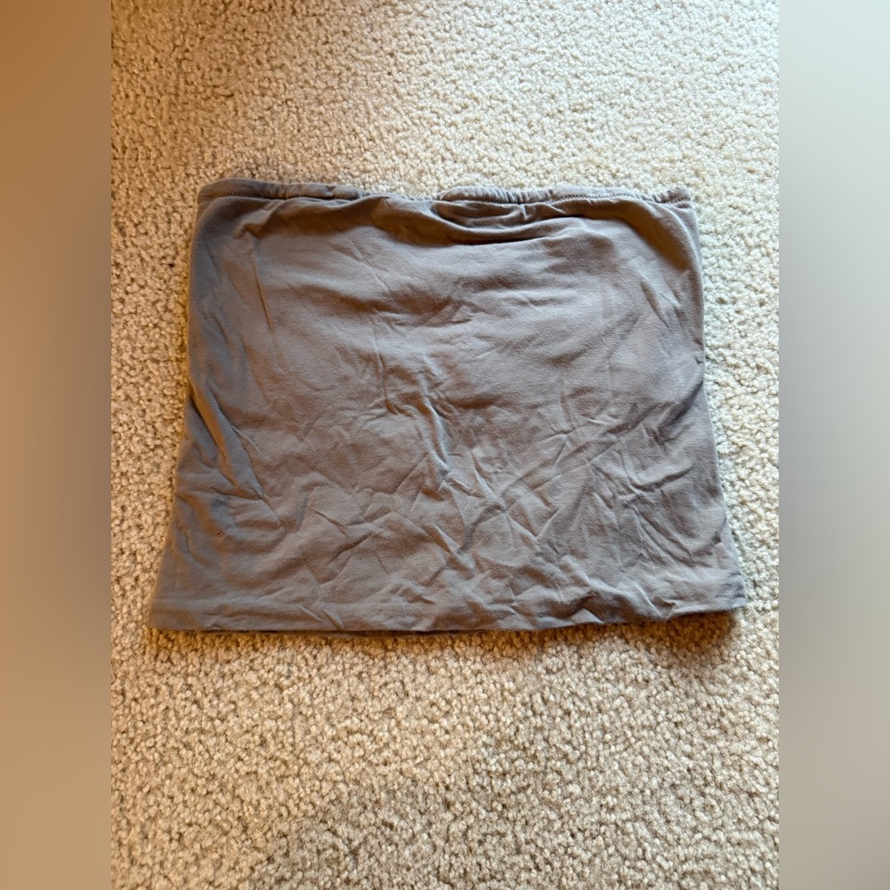 Strapless cotton top
